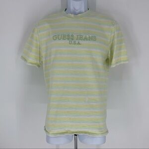 Guess ASAP ROCKY Mens T-Shirt Striped Easter Color Size Medium Streetwear‎ Tee